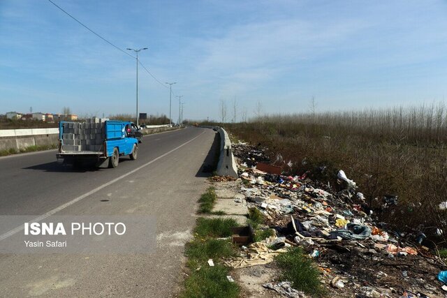 گم شدن بهار گیلان در انبوه زباله گردشگران +ویدئو