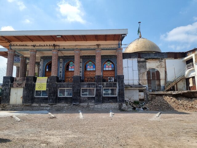 بازآفرینی سردرب شاخصترین بنای مذهبی رشت