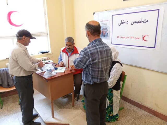 کاروان سلامت هلال احمر تالش در روستاهای بخش مرکزی تالش اجرا شد