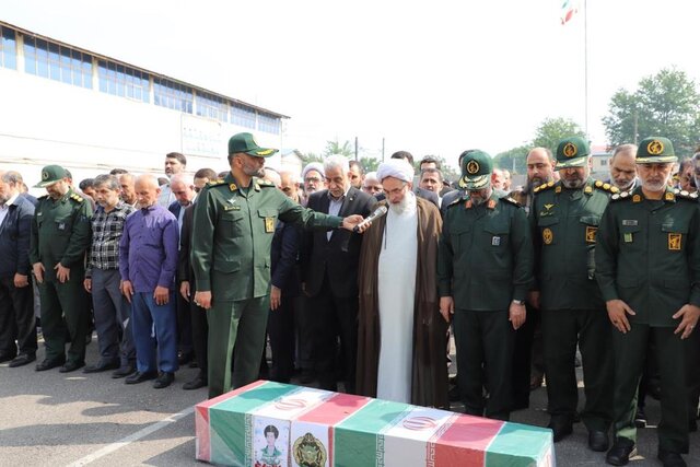 پیکر شهید «حجت کاروان» تشییع شد