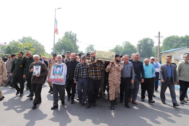 پیکر شهید «حجت کاروان» تشییع شد