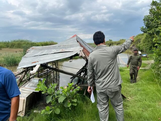 پاکسازی پارک ملی بوجاق از کومهنماهای غیرمجاز صیادی