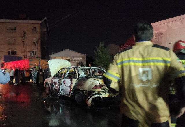 انفجار خودروی سمند در رشت یک قربانی گرفت