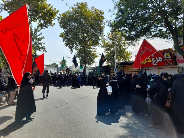 پیادهروی نمادین اربعین در شهر ساحلی بندرانزلی برگزار شد