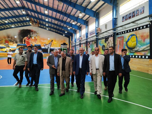 بهرهبرداری از سالن ورزشی بازسازی و تجهیز شده شهید نعمت زاده اسالم