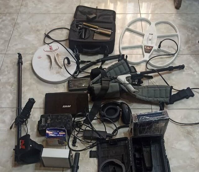 عکس آرشیوی است کشف ۲ دستگاه فلزیاب در کجید مطلاکوه املش