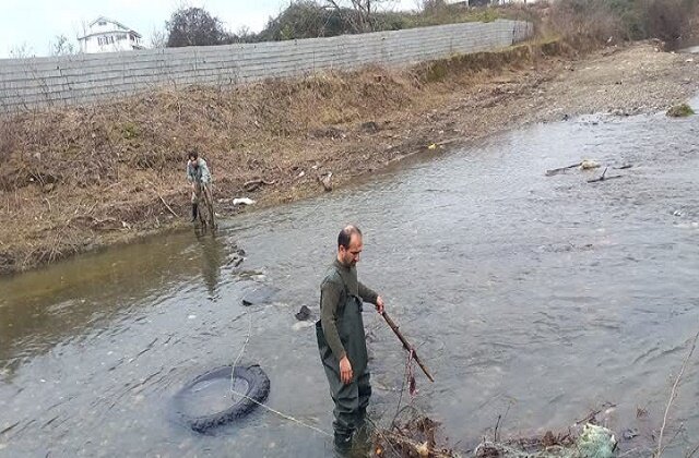 پاکسازی رودخانههای تالش همزمان با فصل تخمریزی ماهیان