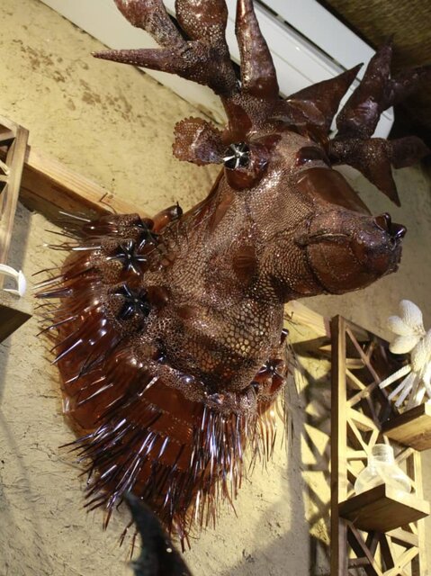 نمایش دستسازههای هنرمند انزلیچی