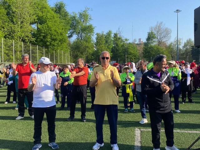 همایش ورزش صبحگاهی در پارک شهر رشت برگزار شد