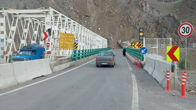 پل فلزی سفیدرود پس از رفع اختلافات فنی بازگشایی شد