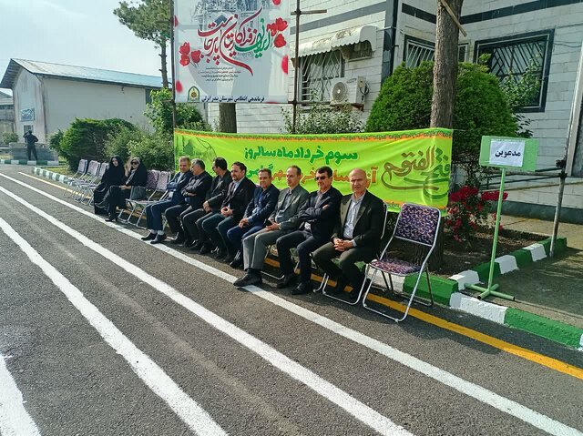 صبحگاه مشترک نیروهای مسلح بندرانزلی برگزار شد