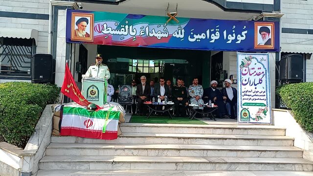 صبحگاه مشترک نیروهای مسلح بندرانزلی برگزار شد