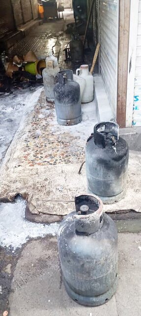 مهار آتشسوزی قهوهخانه در قلب بازار رشت