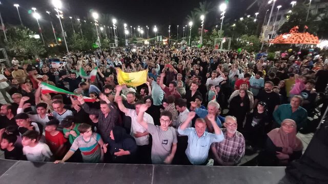 سلام حماسی جوانان رشت به فرمانده کل قوا