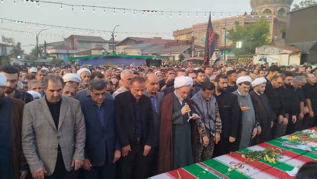 وداع مردم قدرشناس گیلان با شهدای تروریستی آستانه اشرفیه