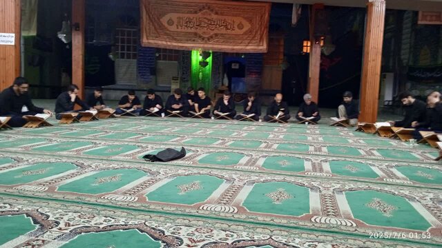 مراسم آئینی ختم قرآن شب عاشورای حسینی در تالش برگزار شد