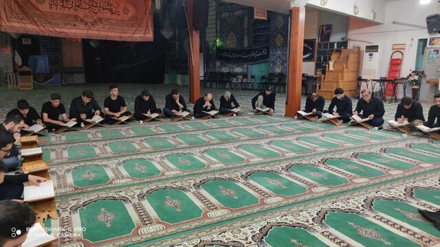 مراسم آئینی ختم قرآن شب عاشورای حسینی در تالش برگزار شد