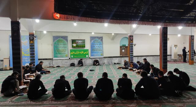 مراسم آئینی ختم قرآن شب عاشورای حسینی در تالش برگزار شد