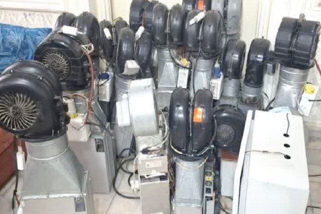 تصویر آرشیوی است کشف ۱۹ دستگاه ماینر غیرمجاز در آستارا