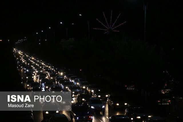 ترافیک سنگین در ورودی و خروجی سراوان تا امامزاده هاشم