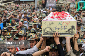 تشییع و تدفین ۷ شهید گمنام در گیلان