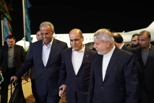 وزیر میراث‌ فرهنگی، سفیر ایران در ترکمنستان و استاندار هرمزگان وارد گیلان شدند