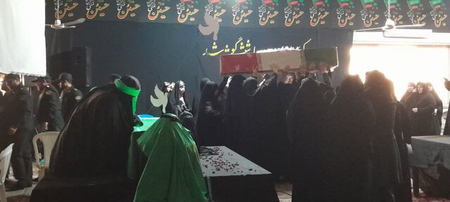 تشییع پیکر شهید گمنام در بندرانزلی