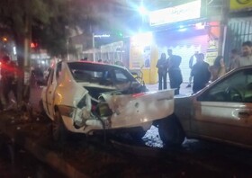 تصادف زنجیره‌ای در رشت با ۱ فوتی و ۲ مصدوم