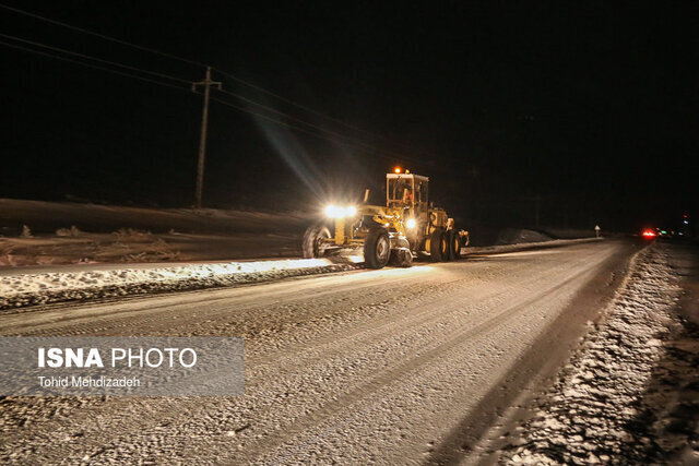 بارش برف در ۹ محور کوهستانی گیلان