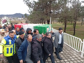 پیکر شهید «میلاد وحید سولا» در آستارا تشییع شد