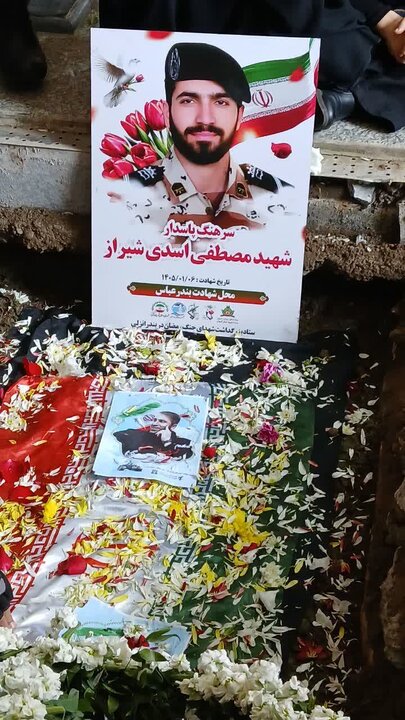 تشییع پیکر شهید «مصطفی اسدی شیراز» در بندرانزلی