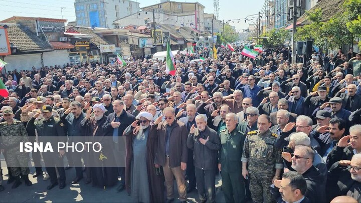 دسته‌روی سوگواری آستارایی‌ها در اربعین شهادت قائد امت