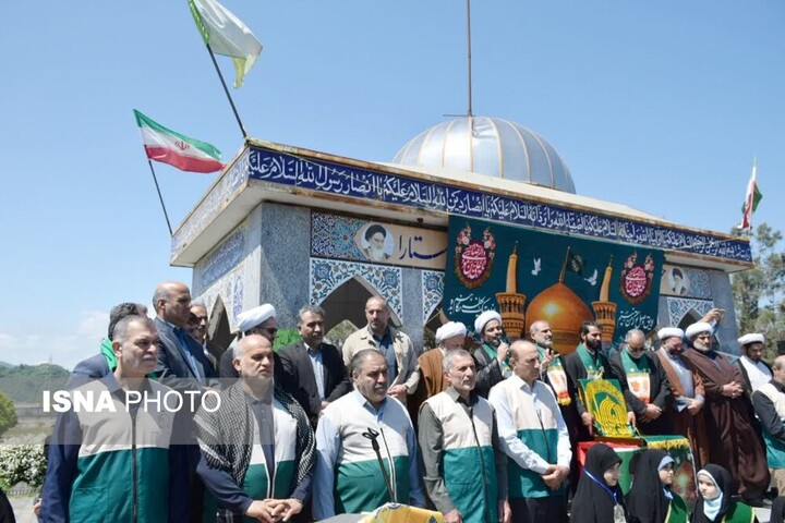 استقبال مرزنشینان آستارا از خادمان حرم رضوی در دهه کرامت