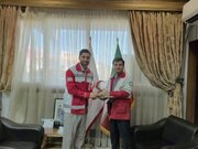 علیرضا جهانبخش به جمع امدادگران داوطلب هلال احمر گیلان پیوست