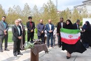 اهتزاز پرچم مقدس جمهوری اسلامی ایران در دانشگاه  گیلان