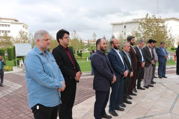 گرامیداشت پرچم مقدس جمهوری اسلامی ایران در دانشگاه های گیلان