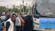 کاروان ۴۴ نفره زائران اولی فومن راهی مشهد مقدس شد