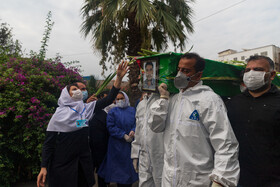 تشیع پیکر دومین شهید مدافع سلامت استان گلستان.