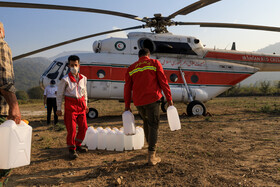 ادامه تلاش برای اطفای آتش‌سوزی جنگل توسکستان