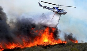 استقرار بالگرد برای کمک به مهار آتش‌سوزی جنگل‌های کهگیلویه و بویراحمد ضرورت ویژه است
