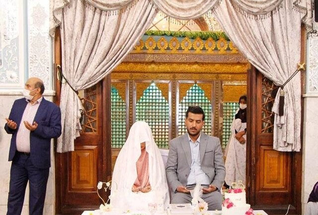 بارگاه فرزند امام هفتم میزبان پیوند آسمانی دو دانشجوی گلستانی بارگاه فرزند امام هفتم میزبان پیوند آسمانی دو دانشجوی گلستانی