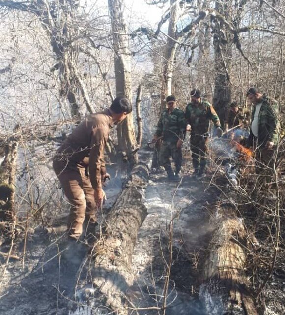 آتش سوزی جنگل نوده خاندور مهار شد/ اطفای حریق در سه نقطه جنگلی گلستان
