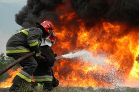 اطفاء حریق منزل متروکه با تلاش آتش نشانان دو ایستگاه عملیاتی گرگان