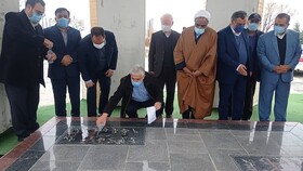 ادای احترام استاندار گلستان به شهدای گمنام کلاله+ تصاویر