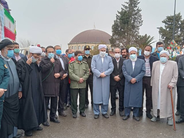 جلوه های حماسه مردم آق قلا در راهپیمایی خودرویی ۲۲ بهمن+ تصاویر