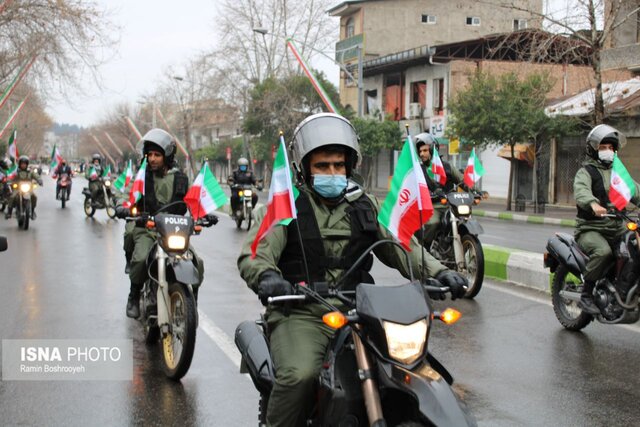 // گزارش تصویری // رژه خودرویی و موتوری ۲۲ بهمن ۱۴۰۰ - گرگان