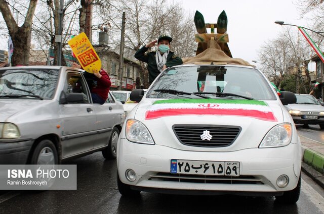 // گزارش تصویری // رژه خودرویی و موتوری ۲۲ بهمن ۱۴۰۰ - گرگان