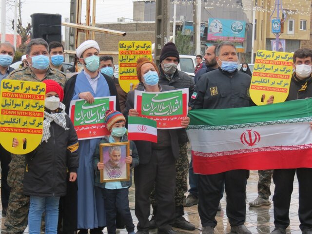 جلوه غیرت و غرور ملی مردمان گالیکش در جشن انقلاب+ تصاویر