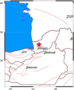 گلستان لرزید/ ۲ زلزله از صبح امروز در شرق و غرب گلستان