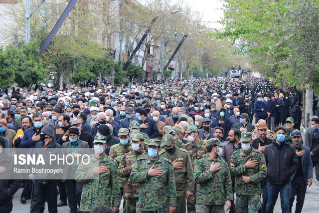 تشییع باشکوه پیکر آیت الله علوی گرگانی در گرگان